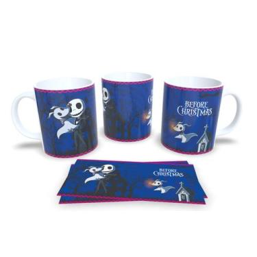 Imagem de Canecas de Porcelana Personalizadas Dia dos Mortos - Estampa Sublimada