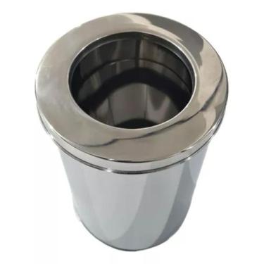 Imagem de Lixeira de Inox p/Escritórios, Cozinhas, Áreas de Lazer, Condomínios c
