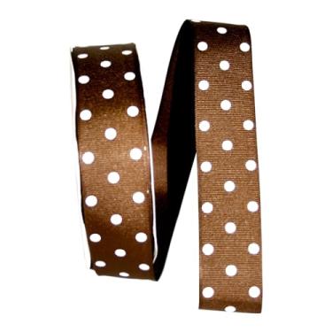 Imagem de Reliant Ribbon Fita de ponto de aspirina de gorgorão, 1-1/2" X 50 jardas, marrom