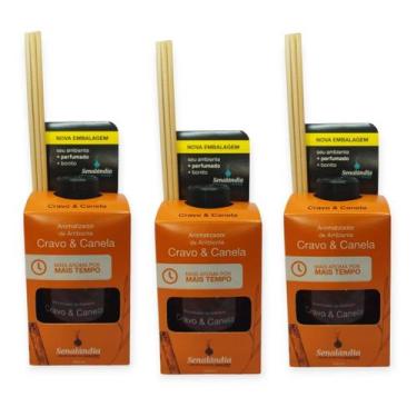 Imagem de 3 Aromatizante de Ambiente Senalândia Difusor Vareta Perfume Casa Lar 