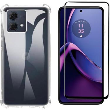 Imagem de Kit Capinha Capa Antiqueda para Moto G84 + Película de Vidro 3D - Phon