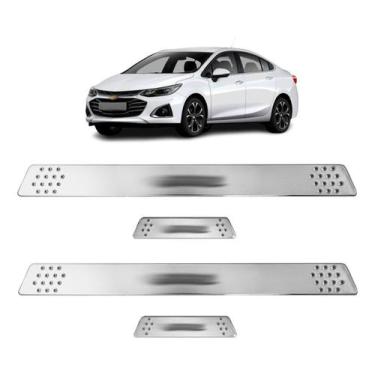 Imagem de Soleira para Porta Lateral Tuning Esportiva para carros 4 Portas (ABS)