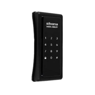 Imagem de Fechadura Senha Numerica Digital Smart Lock Sobrepor Preta Silvana