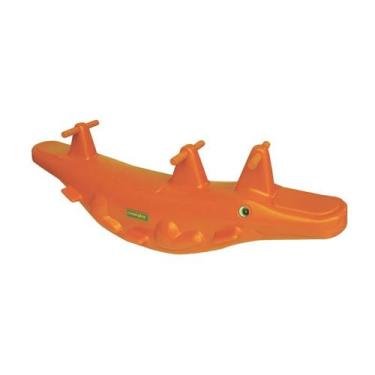 Imagem de Gangorra Crocodilo 3 lugares Ranni Play - Ranni Play , Laranja
