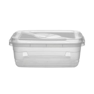 Imagem de Caixa Organizadora Retangular Transparente com Tampa de Trava - 5L - I