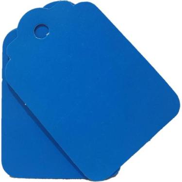 Imagem de Tag sem cordão 6x4 cm 100 unidades - LLV Embalagens, Azul
