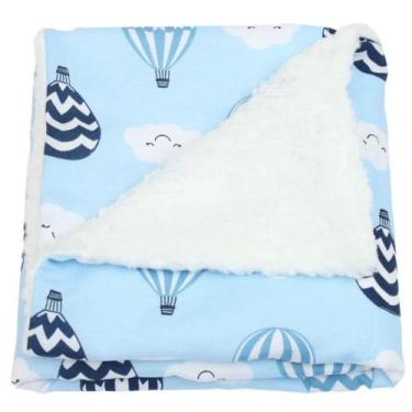 Imagem de Manta de Bebê Cobertor Coberdron Sherpa (0,75x0,75cm) Estampada Para M