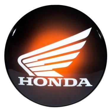 Imagem de Luminoso de Parede Honda Moto Retrô Vintage para Bar, Garagem, Churrasqueira, Espaço Gourmet