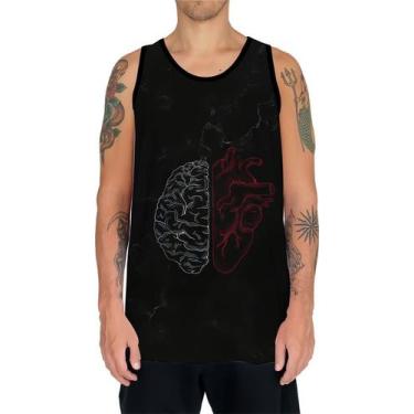 Imagem de Camiseta Regata Cérebro Inteligência Mental Psicologia HD 1 - Enjoy Sh