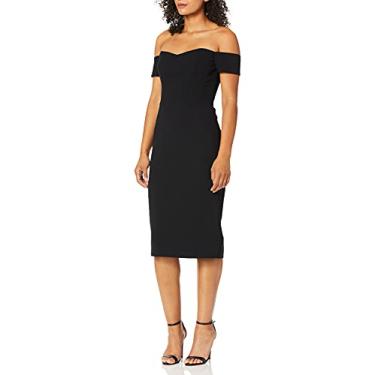 Imagem de Dress the Population Vestido feminino Bailey tomara que caia tomara que caia colado ao corpo, Preto, G