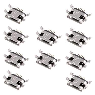Imagem de Oiyagai Conectores de montagem em painel SMD fêmea de 5 pinos micro USB Tipo-B, 10 peças