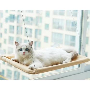 Imagem de CAMINHA PET suspensa DE JANELA PARA GATOS CAMA com ventosas silicone rede tecido sacada cat DIVERTIDO E CONFOTAVEL lavavel QUALIDADE PREMIUM 55/32CM