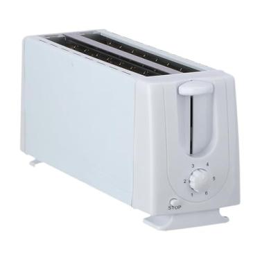 Imagem de WeiLaiKeQi Torradeira elétrica máquina de café da manhã 4 fatias automática assadeira compacta máquina de waffle assar pão para lanches cozinhar