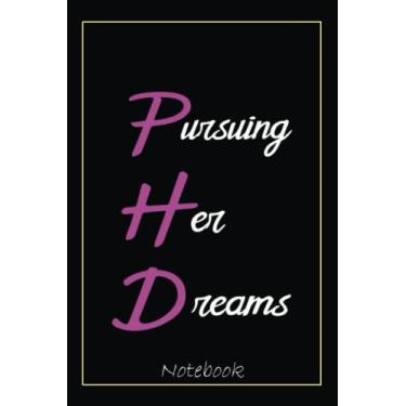 Imagem de PHD Notebook Women Doctorate Graduation Graduate Gift: Graduation Gift Diary For Notes, Congratulations, Graduate Journal, Gold Graduate Gifts, Graduation Journal, 6x9 college ruled notebook