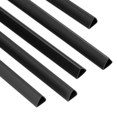 Imagem de PATIKIL 100 peças de barras de encadernação, barras de encadernação de 10 mm, aderência deslizante, capacidade de 70 folhas, tamanho A4, fichário de apresentação de triângulo para currículo de capa de