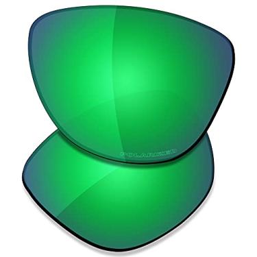 Imagem de SAUCER Lentes de reposição premium para óculos de sol Oakley Frogskins Hybrid OO9289 High Defense - Verde Jade polarizado