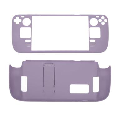 Imagem de Capa Vomeko Kickstand para Steam Deck, capa protetora de Steam Deck, mãos livres Full P ROTECTION Capa protetora à prova de impressão digital para Steam Deck (Purple)