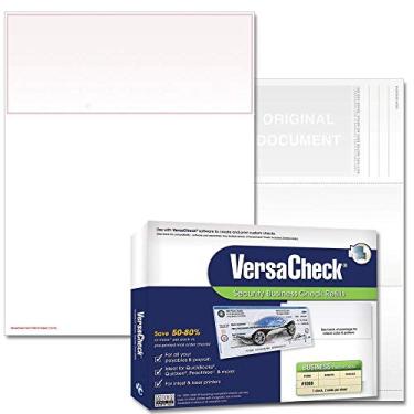 Imagem de VersaCheck Verificação segura - 500 cheques de voucher de negócios em branco - Burgundy Q Classic - Formulário de 500 folhas nº 1000 - Verifique no topo