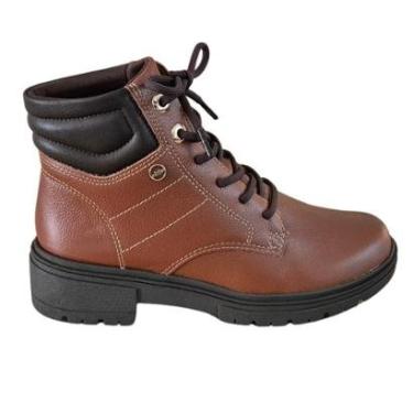 Imagem de Bota Coturno Em Couro Dakota Tratorado Salto Baixo Feminino D0451 Cor:;Tamanho:39;Gênero:Feminino-Feminino