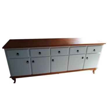 Imagem de Balcão 1,60m com Tampo de Madeira Maciça