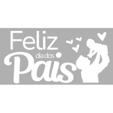 Imagem de Adesivo Vitrine Decoração Loja Feliz Dia Dos Pais 50x100cm - Nicolados