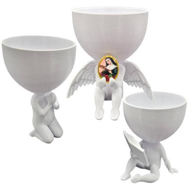 Imagem de Kit 3  Vasos Plantas Santa Rita Capelinha Oração Catolico - Point da F