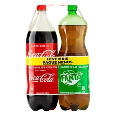 Imagem de Refrigerante Coca-Cola + Fanta Guarana Pet 2 Litros