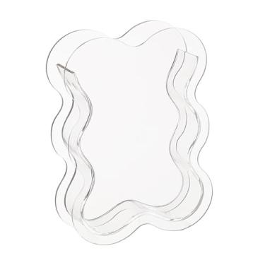 Imagem de Ioensy Vaso de flor Vaso acrílico hidropônico Arranjo floral Plantas internas Plantador Plant Pot Wote Pot para Quarto de fazenda, Transparente