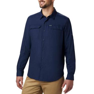 Imagem de Camisa Manga Longa GG Columbia Masculina Cinza Silver Ridge