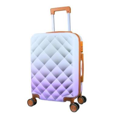 Imagem de Mala de Bordo Viagem Pequena ABS/PC (55 x 35 x 22cm) C/ 4 Rodinhas 360
