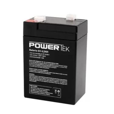 Imagem de Bateria Selada Powertek 6V 4,5A Para Balança e Moto Eletrica Infantil