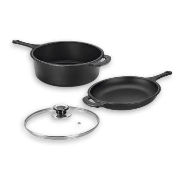 Imagem de Conjunto Caçarola Frigideira Multiuso