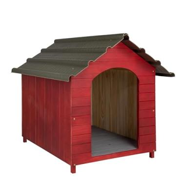 Imagem de Casa Casinha De Cachorro Telhado Ecológico Extra Gigante N7 (Mogno)