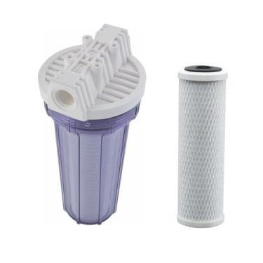 Imagem de Filtro POU 10 x 2.1/2 - Carvão Ativado - Transparente - Hidro Filtros