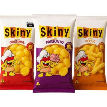 Imagem de Kit 80 Salgadinhos Skiny De Milho 35G Sabores Variados - Pepsico