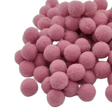 Imagem de Pompom poliéster 10mm para Laços Tiaras Roupas e Artesanatos com 100 u