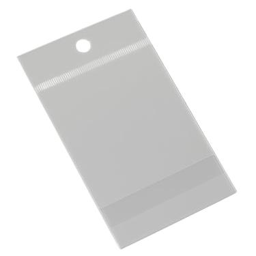 Imagem de Saco Adesivado 1mil Unidades Presente Armazenamento Transparente Embalagem Autoadesiva (Com Furo, 4x5)