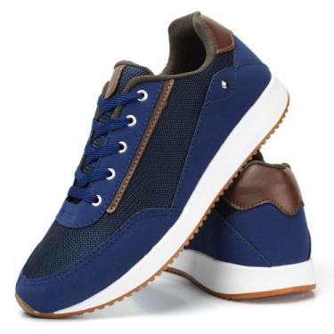 Imagem de Sapatênis casual masculino azul marinho - MRSHOES, Marinho, 41