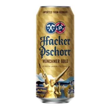 Imagem de Cerveja Alema Hacker Pschorr Munchner Gold Lata 500 Ml