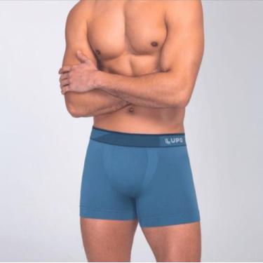 Imagem de Cueca Boxer Lupo Microfibra Sem Costura, Azul, GG