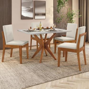 Imagem de Conjunto Mesa Donna Com 4 Cadeiras Lady Nesher