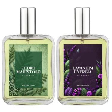 Imagem de Kit Perfume Masc. Cedro Majestoso E Lavandim Energia 100Ml - Essência 