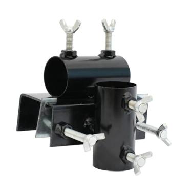 Imagem de IEUDNS Suporte para guarda-chuva de, suporte para guarda-sol, de montagem de guarda-chuva, grampo fixo, fixação para cercas de praia, poste de, Horizontal Vertical