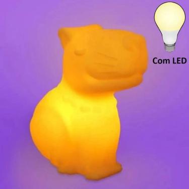 Imagem de Luminária Mesa c/ Lâmpada Capivara Amarela - Usare