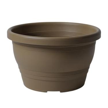 Imagem de Vaso Plástico Cuia Modelo 30 Veneza 8 Litros Colorido Para Jardim Vertical, Decoração Rosa do Deserto, Samambaia (Tabaco, 8 Unidades)