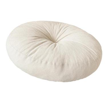 Imagem de WeiLaiKeQi Almofada redonda para meditação no chão, almofada para assento, para de escritório, Bege