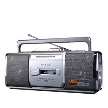 Imagem de Gravador de Fita e Rádio, com Alto-falante Duplo e Microfone, FM/AM - 