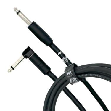 Imagem de Cabo P10 P10 90 Graus Mono Puro Cobre Para Instrumentos 10 Metros - PI