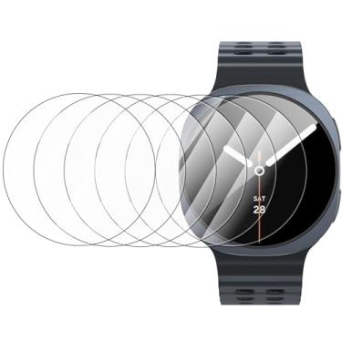 Imagem de Landhoo Pacote com 6 protetores de tela para Samsung Galaxy Watch 8 de 44 mm, antiembaçamento, antiarranhões, película protetora de vidro temperado HD sem bolhas para Galaxy Watch 8 44 mm acessórios