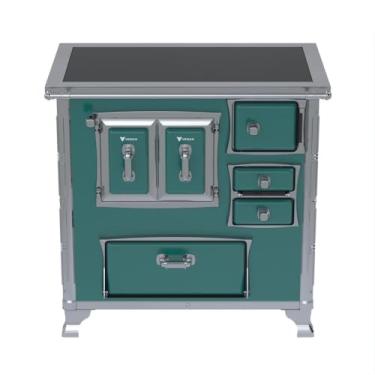 Imagem de Fogao a Lenha GII N 1 Gab Sec Xviii Premium Turquesa SE